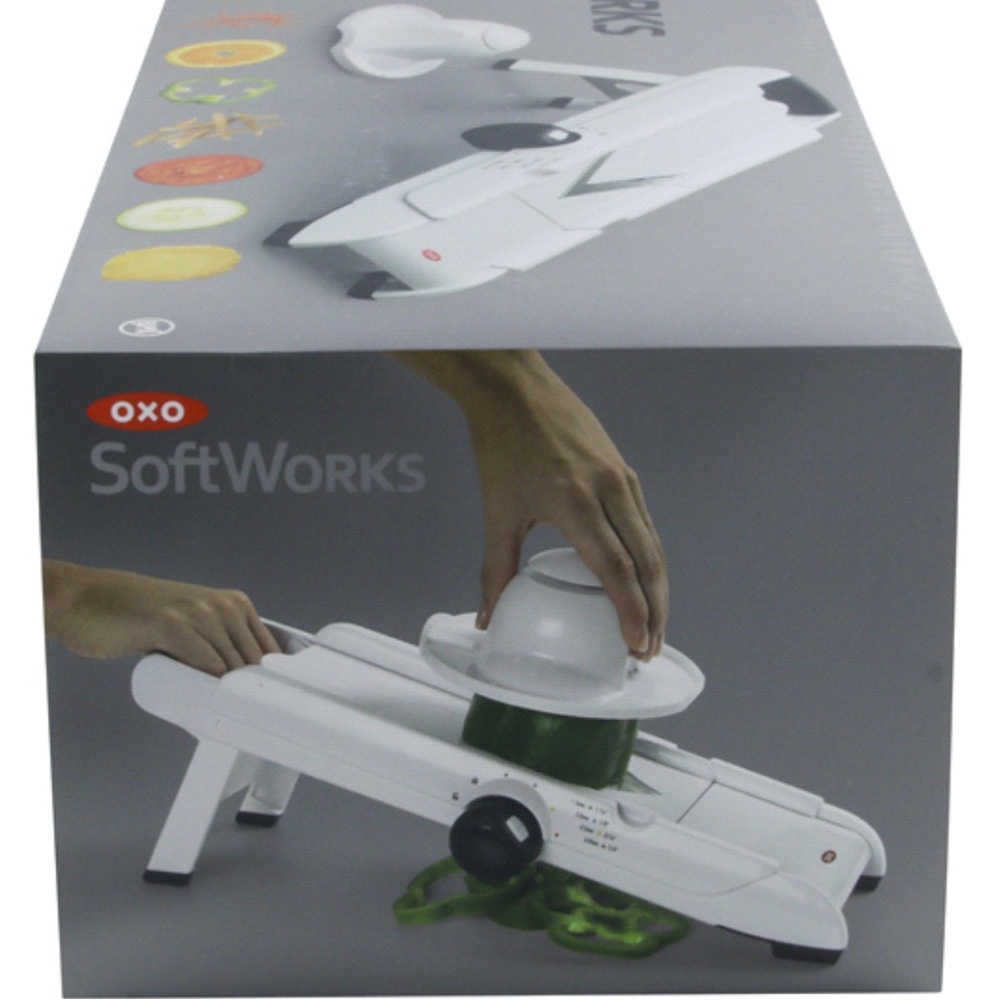 OXO SoftWorks V-Blade Mandoline Slicer NEW kitchen Gadget Adjustable size & cut - Picture 8 of 15